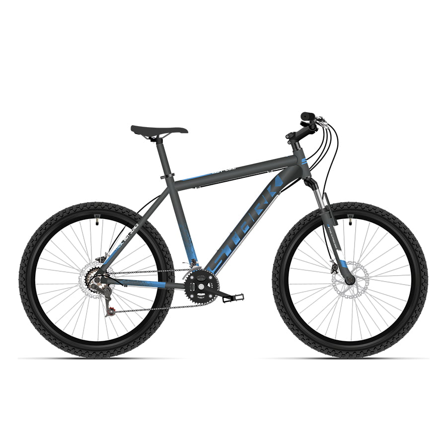 Велосипед Stark'21 Indy 26.2 D черный/синий