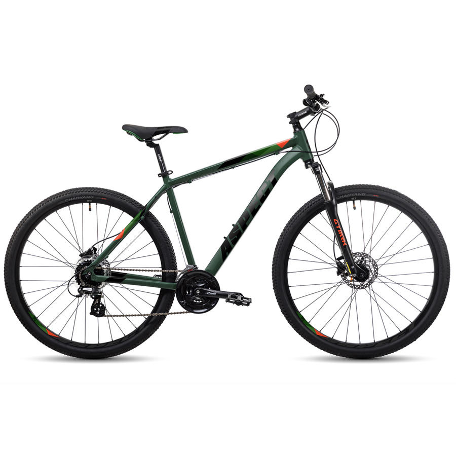 Велосипед 29" Aspect Nickel Зелено-оранжевый