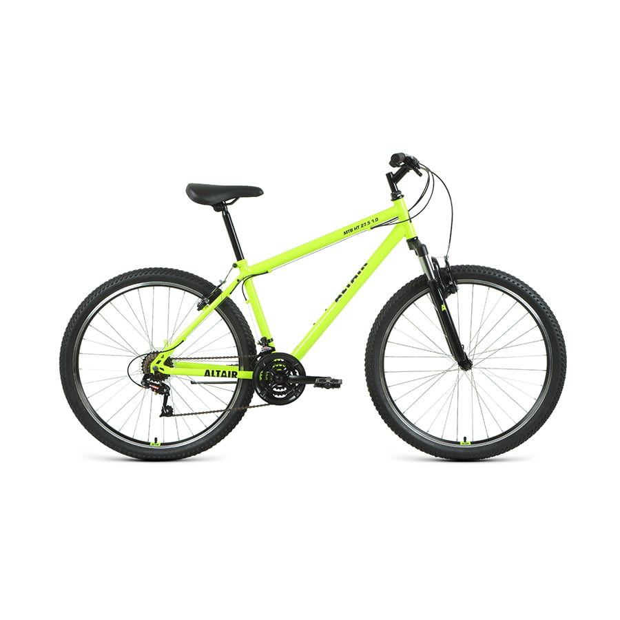 Велосипед 27,5" Altair MTB HT 27,5 1.0 21 ск Ярко-зеленый/Черный 20-21 г 