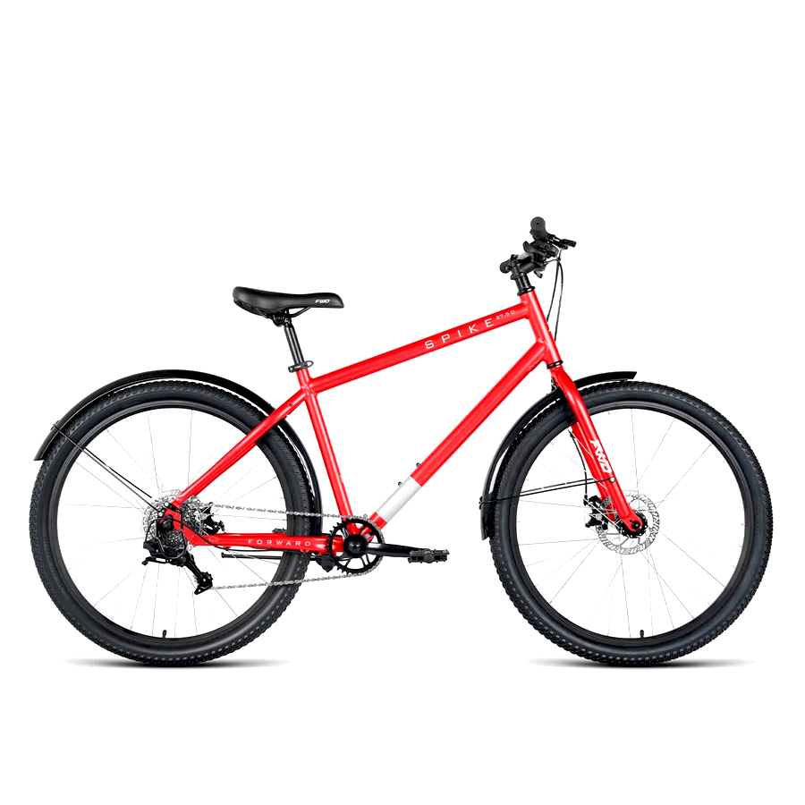 Велосипед 27,5" Forward SPIKE D AL Красный/Белый 2023г