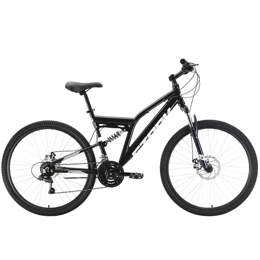 Велосипед Stark'21 Jumper 27.1 FS D чёрный/серебристый