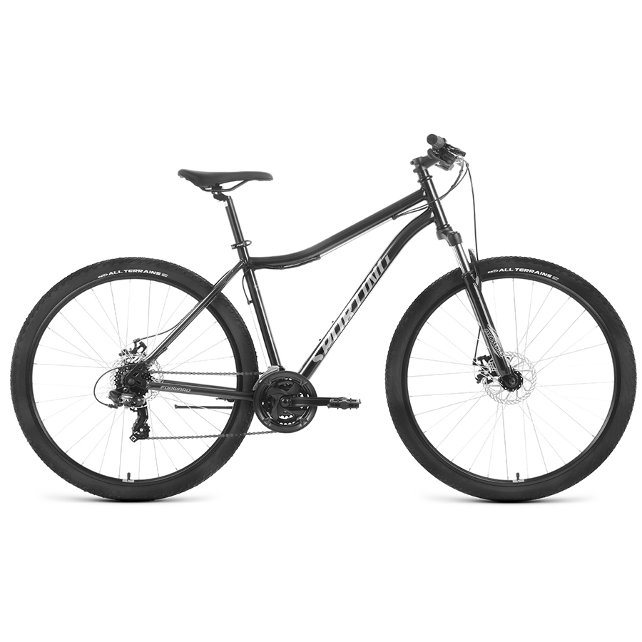 Велосипед 29" Forward Sporting 29 2.2 D Черный/Белый 2022 г