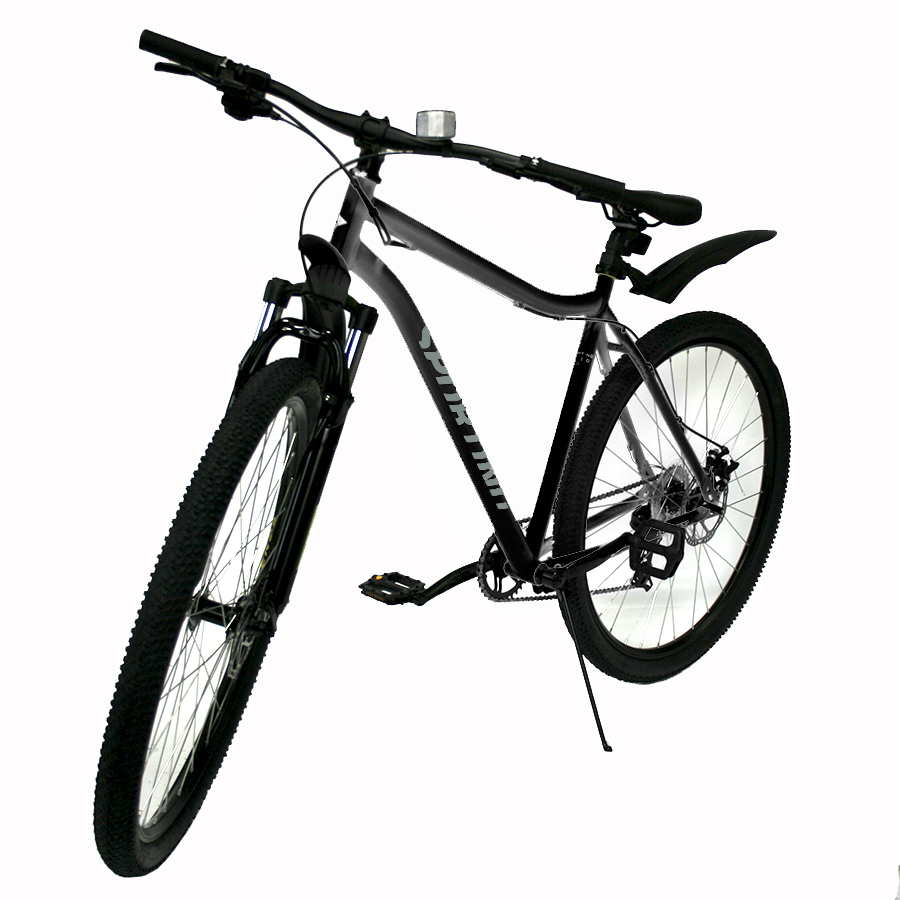 Велосипед 29" Forward Sporting 29 2.0 D Черный/Темно-серый 2023 г