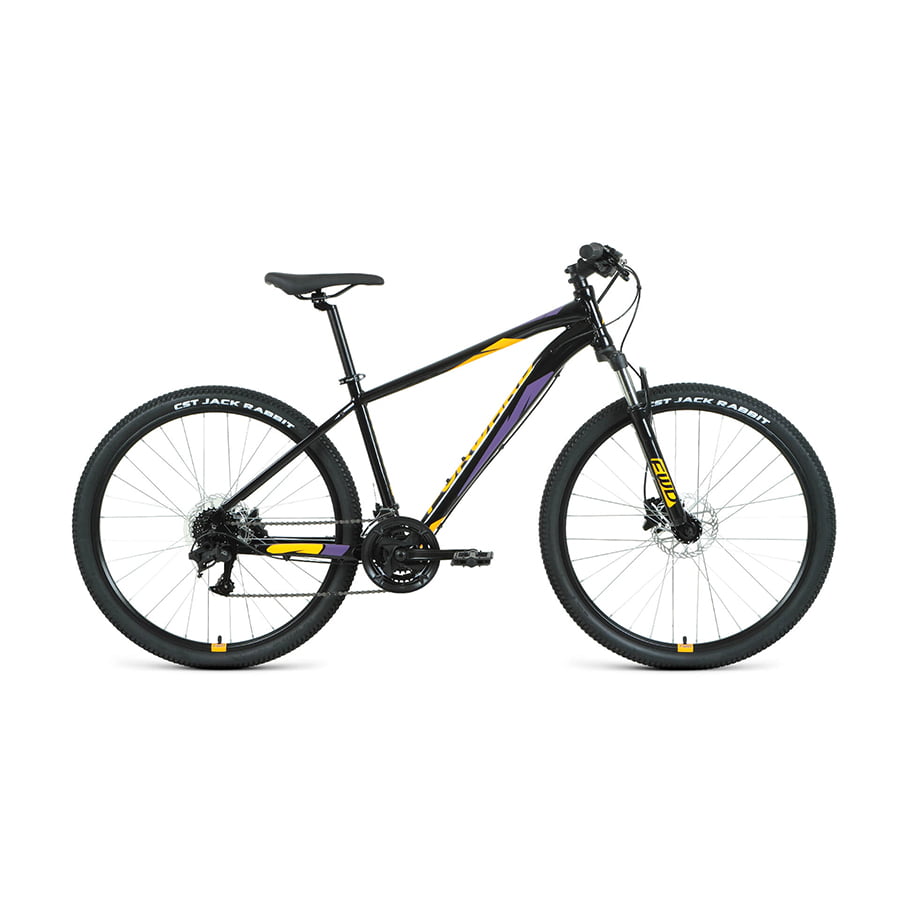 Велосипед 27,5" Forward Apache 27,5 3.2 HD AL Черный/Оранжевый 2022 г 