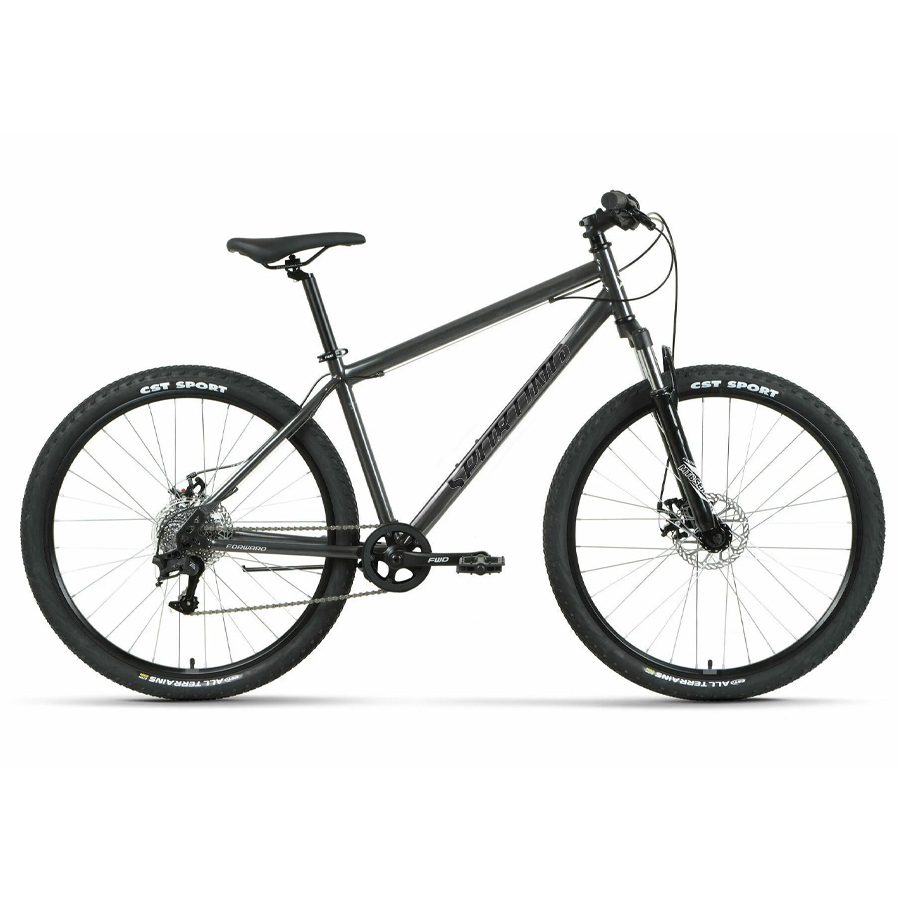 Велосипед 27,5" Forward Sporting 27,5 2.0 D Темно-серый/черный 2023 г