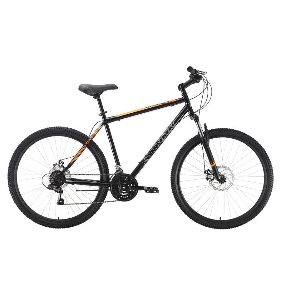 Велосипед Stark'22 Outpost 27.1 D Steel черный/оранжевый