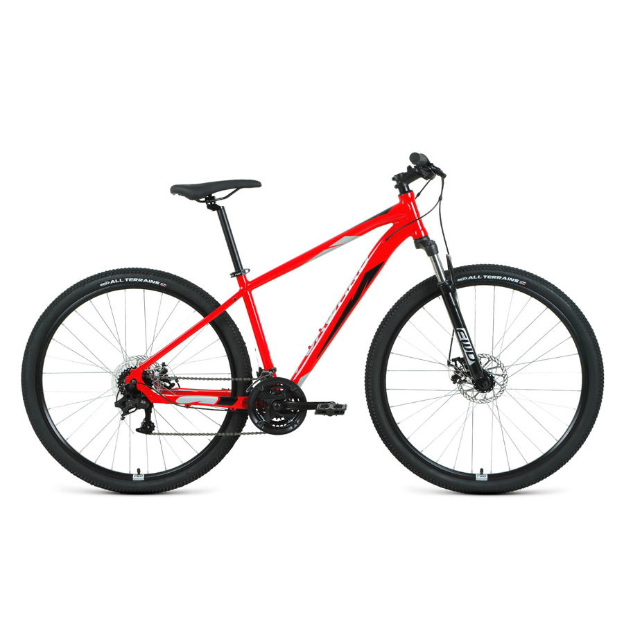 Велосипед 29" Forward Apache 29 2.2 D Красный/Серебристый 2022 г