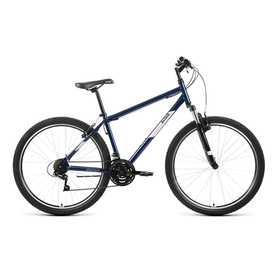 Велосипед 27,5" Altair MTB HT 27,5 1.0 21 ск Темно-синий/Серебро 2022 г