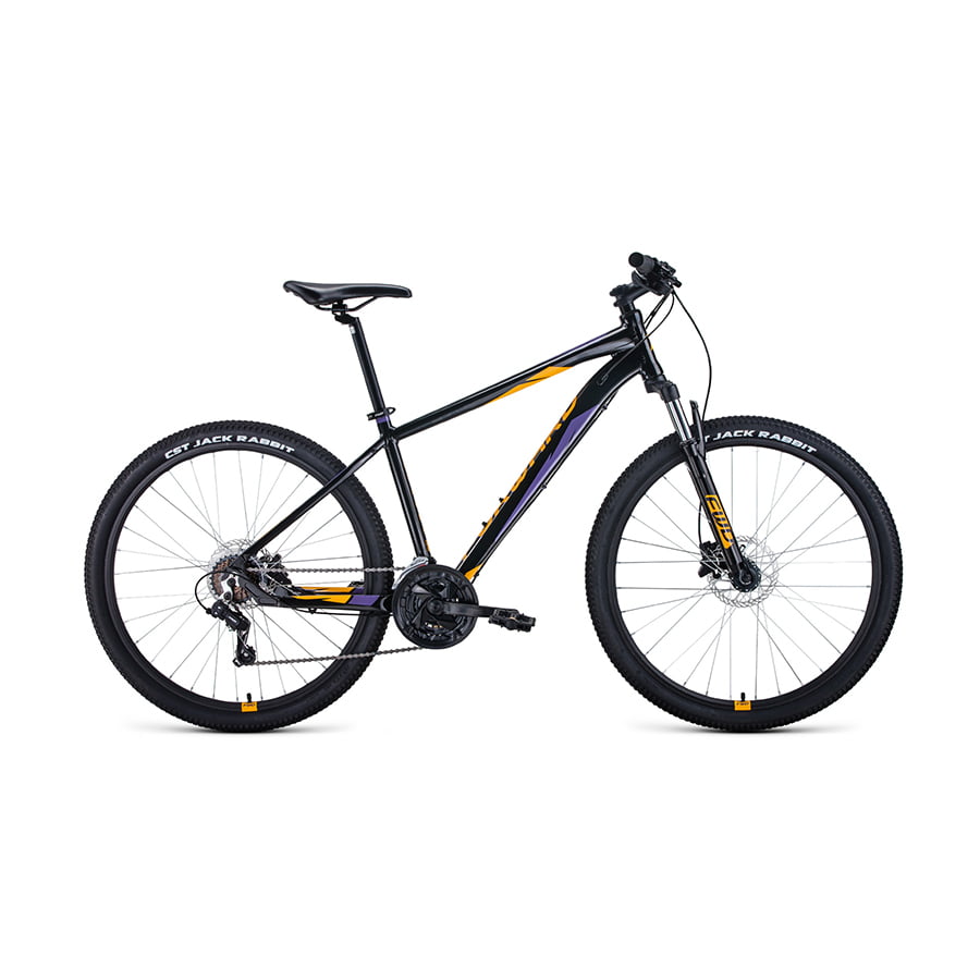 Велосипед 27,5" Forward Apache 27,5 3.0 HD AL Черный/Оранжевый 2022 г 