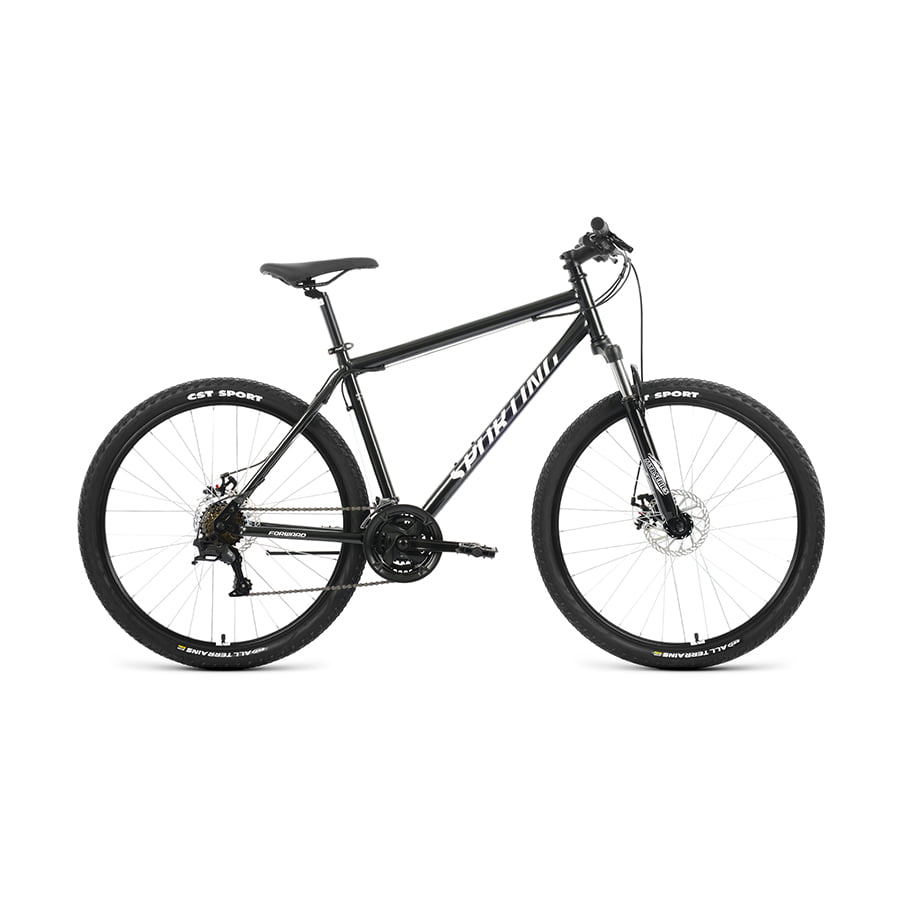 Велосипед 27,5" Forward Sporting 27,5 2.2 D Черный/Белый 2022 г