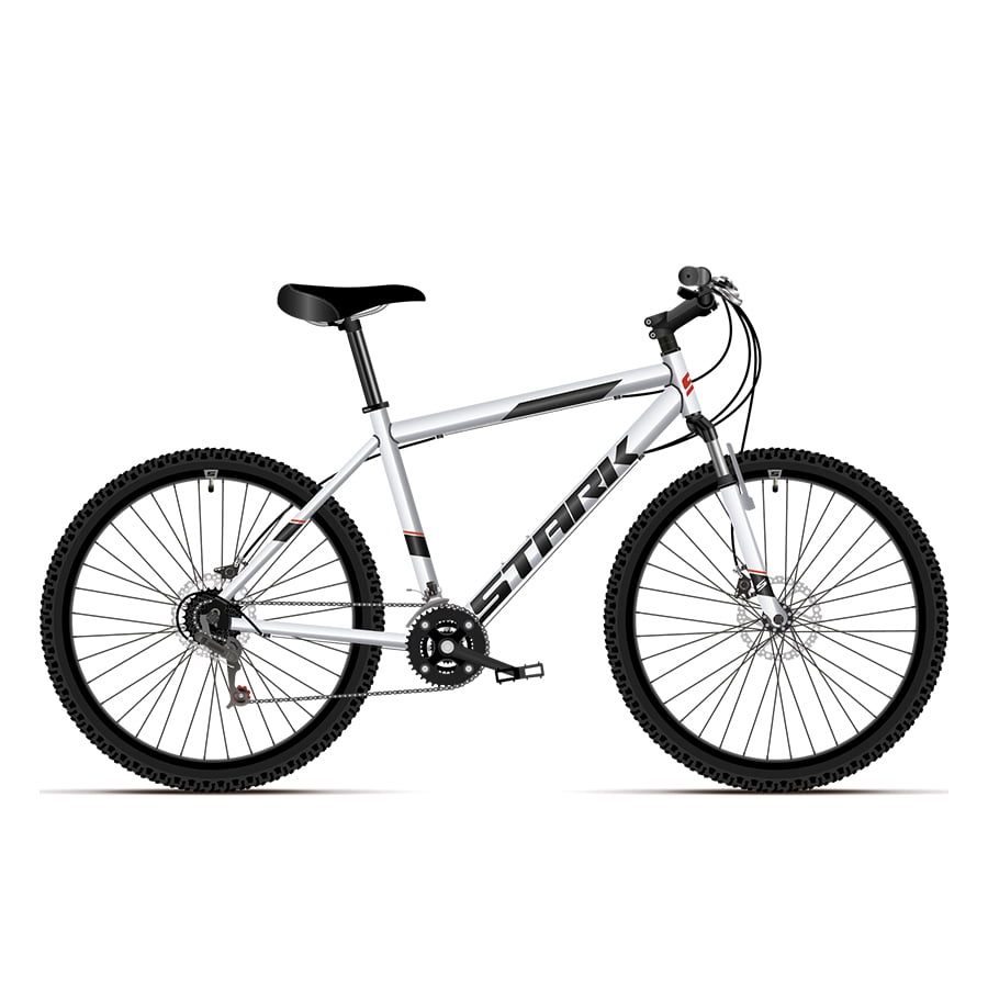 Велосипед Stark'21 Respect 27.1 D Microshift серебристый/черный