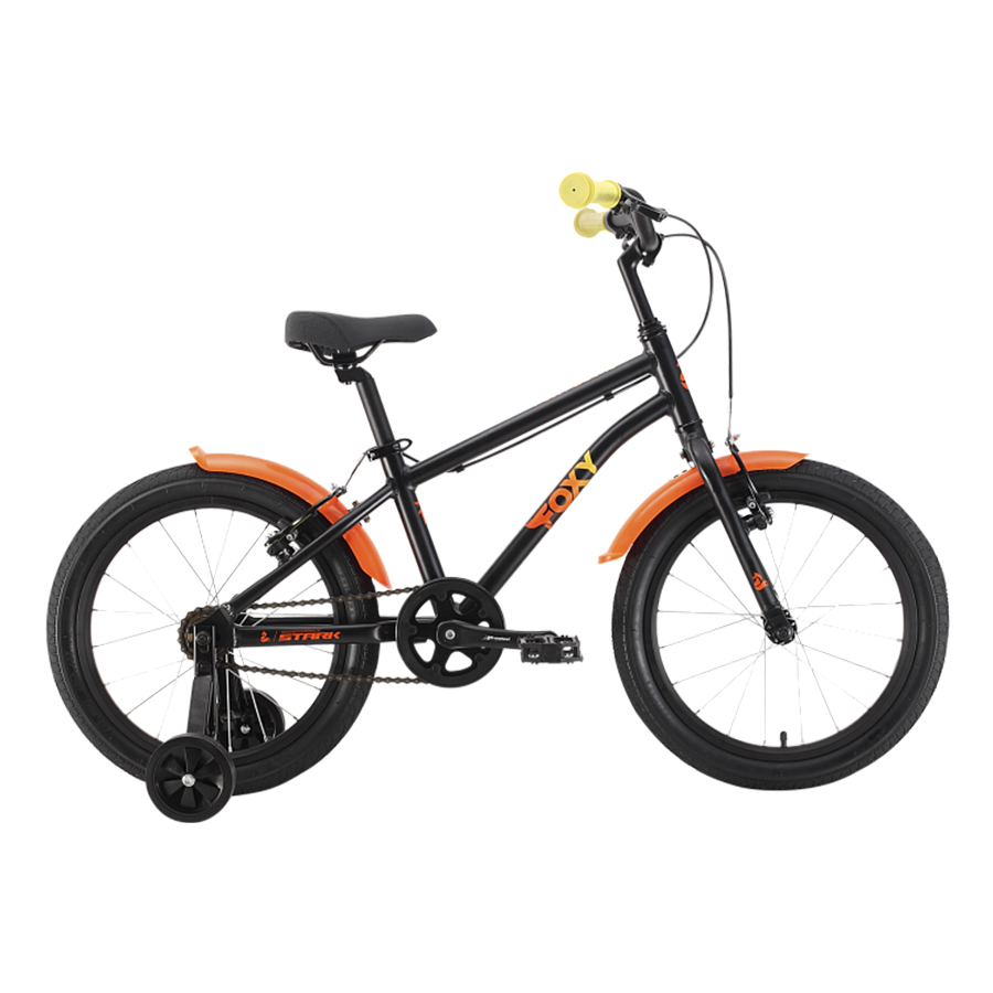 Велосипед Stark'22 Foxy Boy 18 черный/оранжевый/желтый HQ-0005531