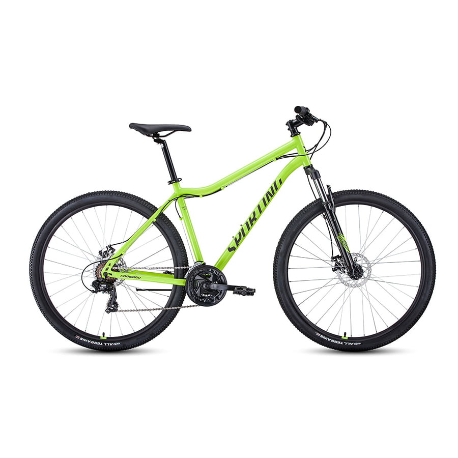 Велосипед 29" Forward Sporting 29 2.0 D Ярко-зеленый/Черный 2022 г