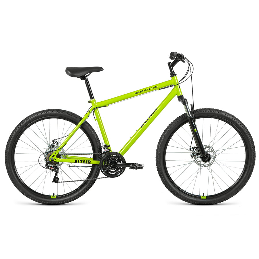 Велосипед 27,5" Altair MTB HT 27,5 2.0 disc 21 ск Зеленый/Черный 20-21 г