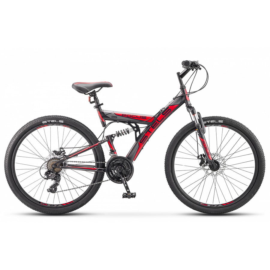 Велосипед Stels Focus 24" MD 18 sp V010 Красный/Чёрный (LU098194)