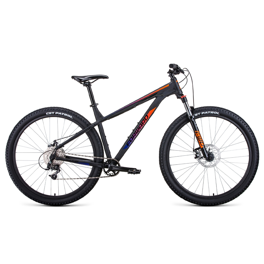 Велосипед 29" Forward Next 29 X D Черный матовый/ярко-оранжевый 2022г