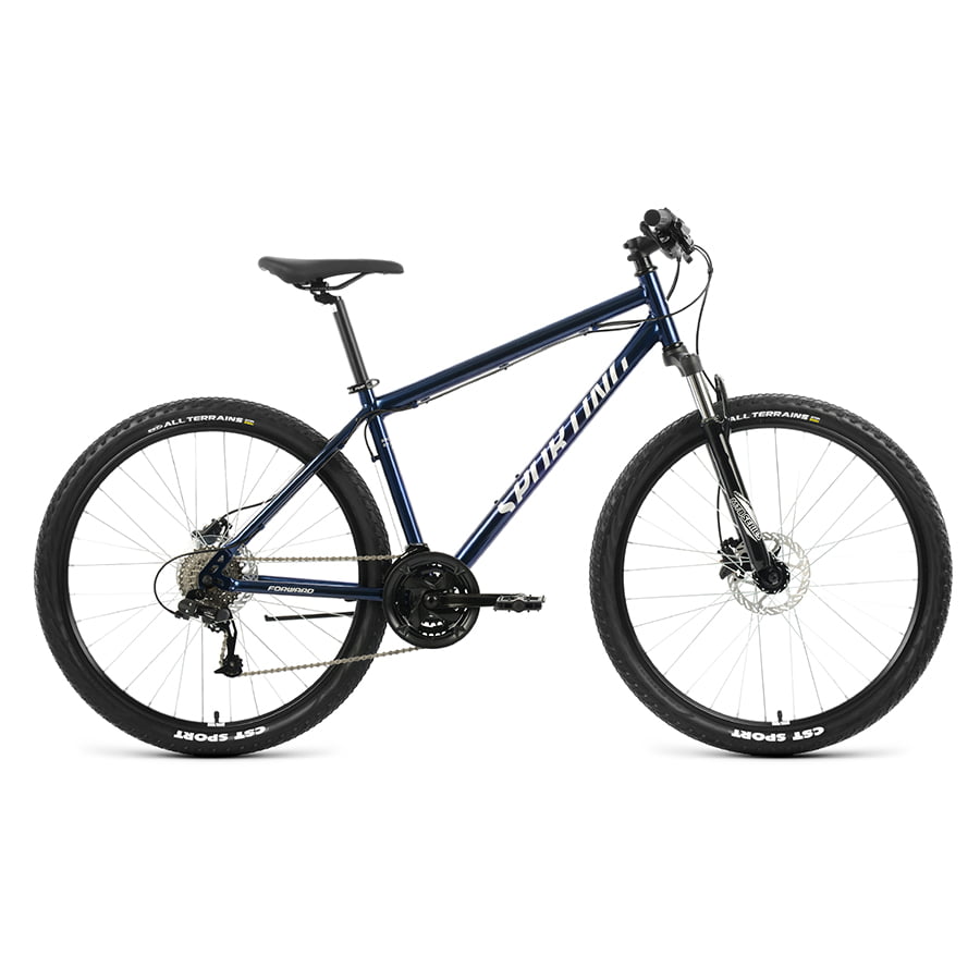 Велосипед 27,5" Forward Sporting 27,5 3.2 HD Темно-синий/Серебро 2022 г