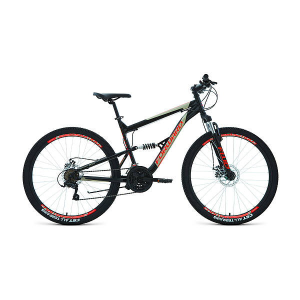 Велосипед 27,5" Forward Raptor 27,5 2.0 disc Черный/Красный 20-21 г