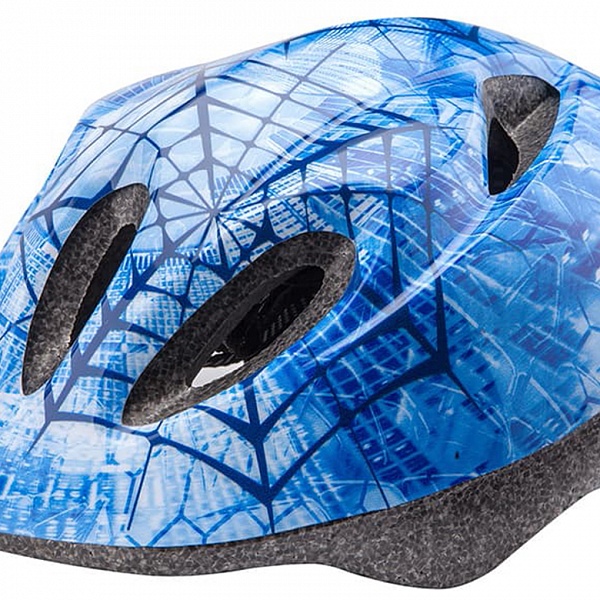 Шлем защитный MV-5 бело-голубой "паутинка"/600058