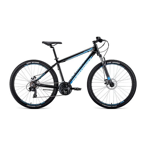 Велосипед 27,5" Forward Apache 27,5 2.0 disc AL Серый/Голубой 19-20 г