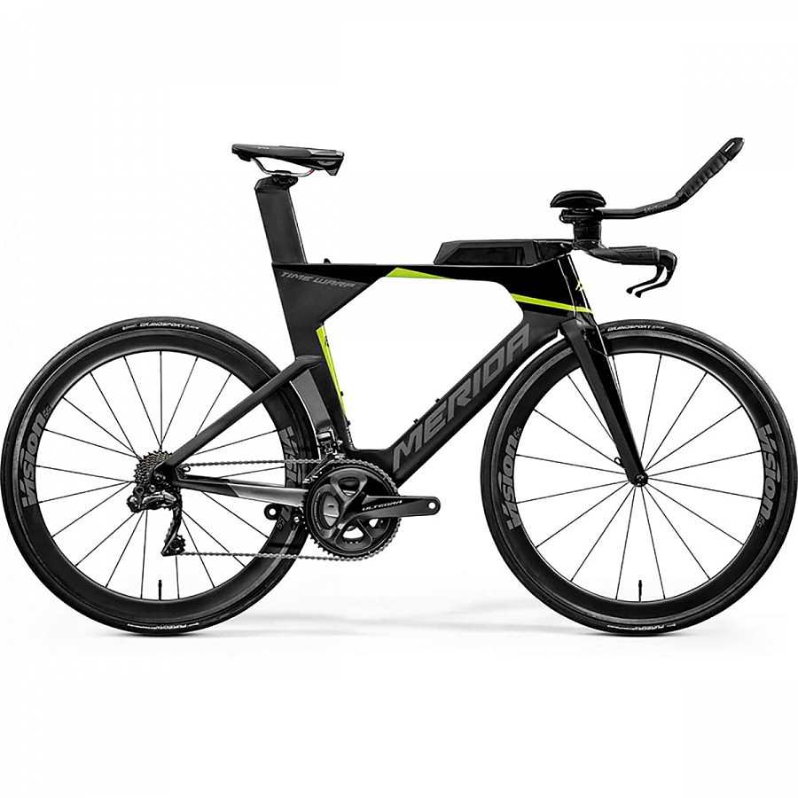 Велосипед Merida Warp TRI Limited Black/UD/Silver(green) 2020