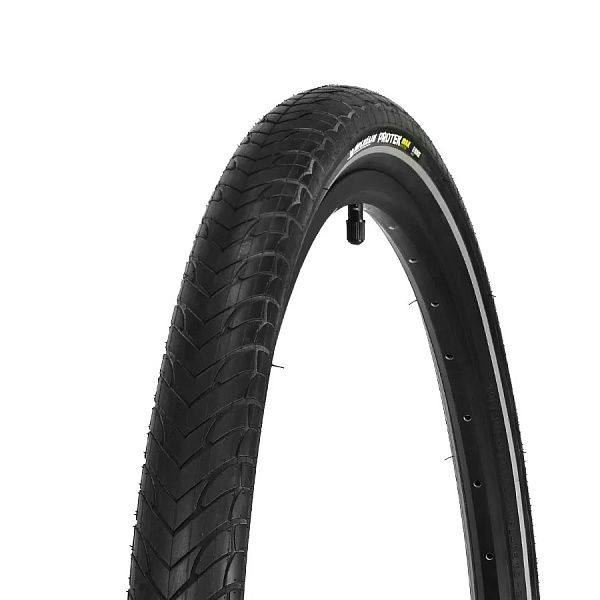 Велопокрышка 28" Michelin PROTEK MAX 37-622 (700X35C) MAX BR,30TPI,светоотр.полоса,чёрный 340426