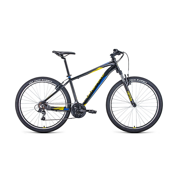 Велосипед 27,5" Forward Apache 27,5 1.2 AL Черный/Желтый 20-21 г