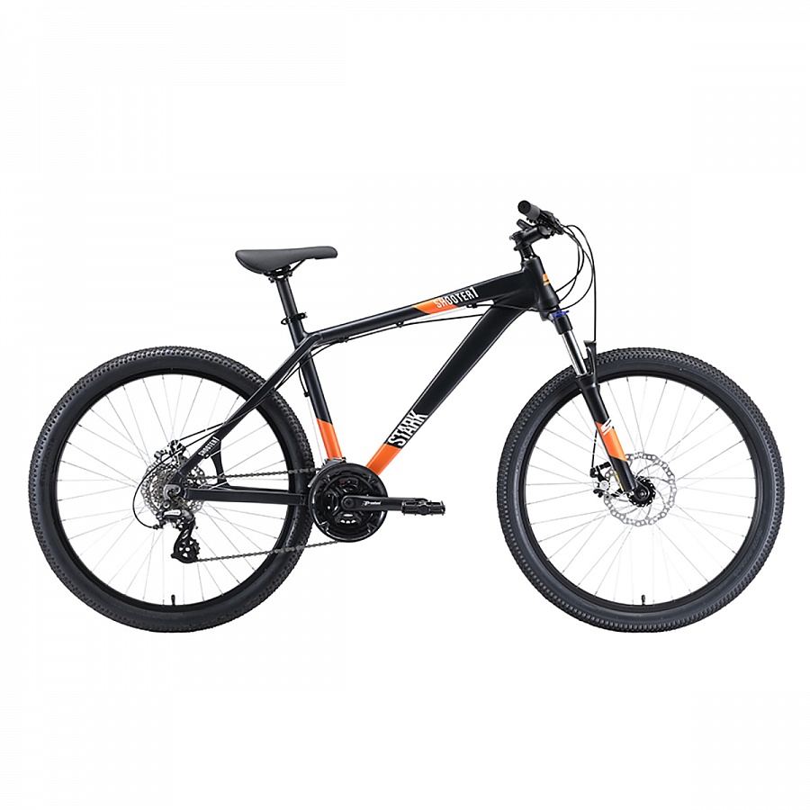 Велосипед Stark'20 Shooter-1 чёрный/белый/оранжевый