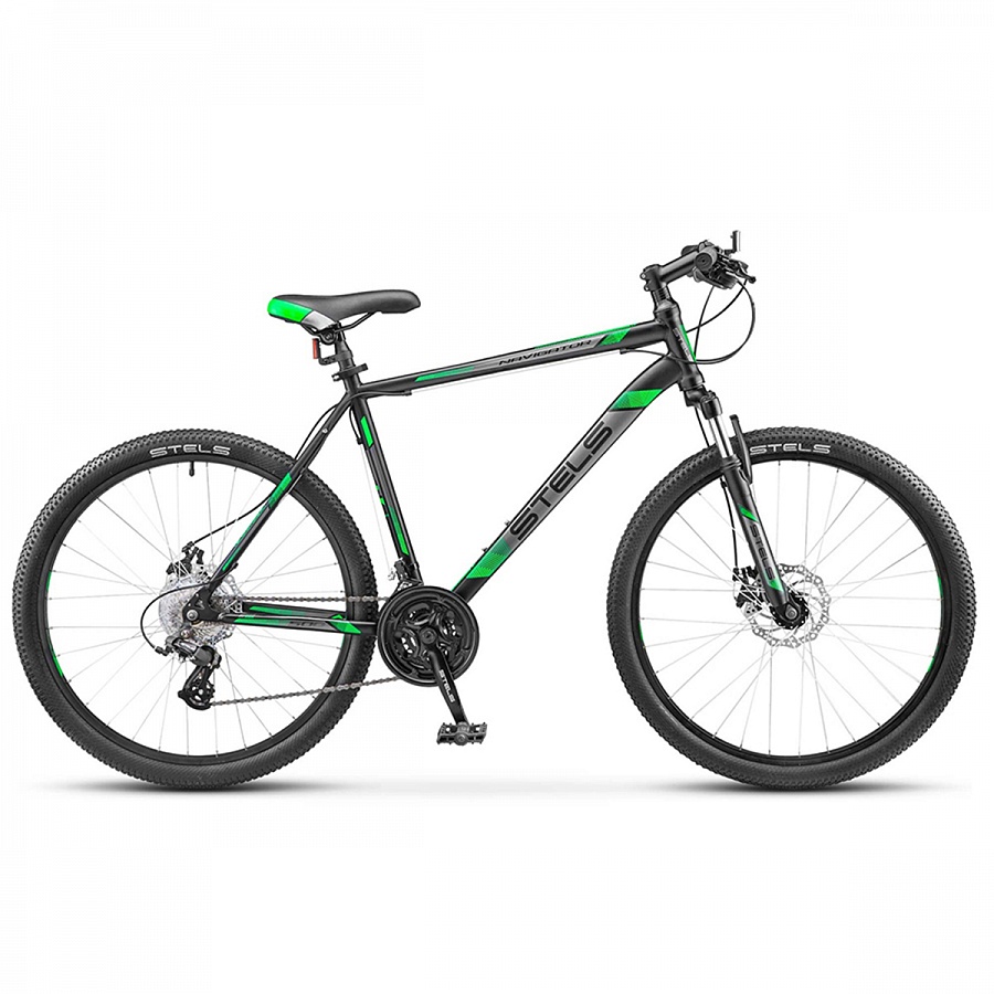 Велосипед Stels Navigator 500 MD F010 Черный/Зеленый 26Ø (LU092624)