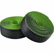 Обмотка на руль Merida Microfiber, with Shockproof Pro 30x2100mm Black/ Green dots (2057006340)