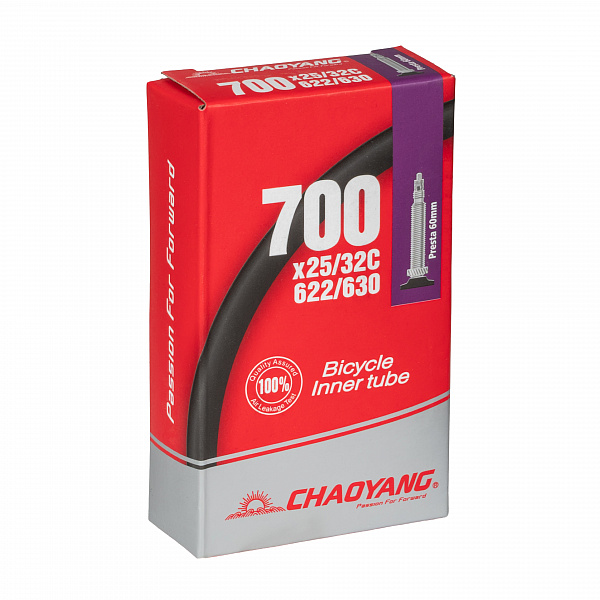 Велокамера 28" Chao Yang 700x33/37C F/V 48мм/650056