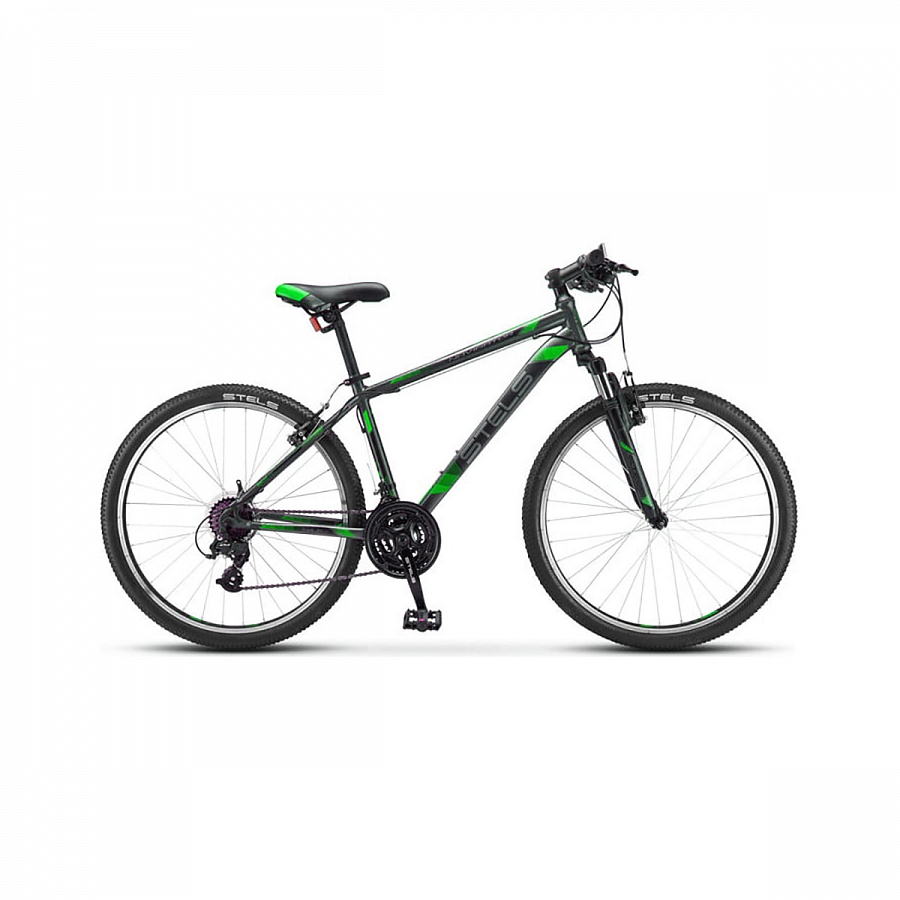 Велосипед Stels Navigator 500 V V030 Черный/Зелёный (LU093441)
