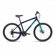 Велосипед 26" Altair MTB HT 26 2.0 D 21 ск Темно-синий/Бирюзовый 2022 г