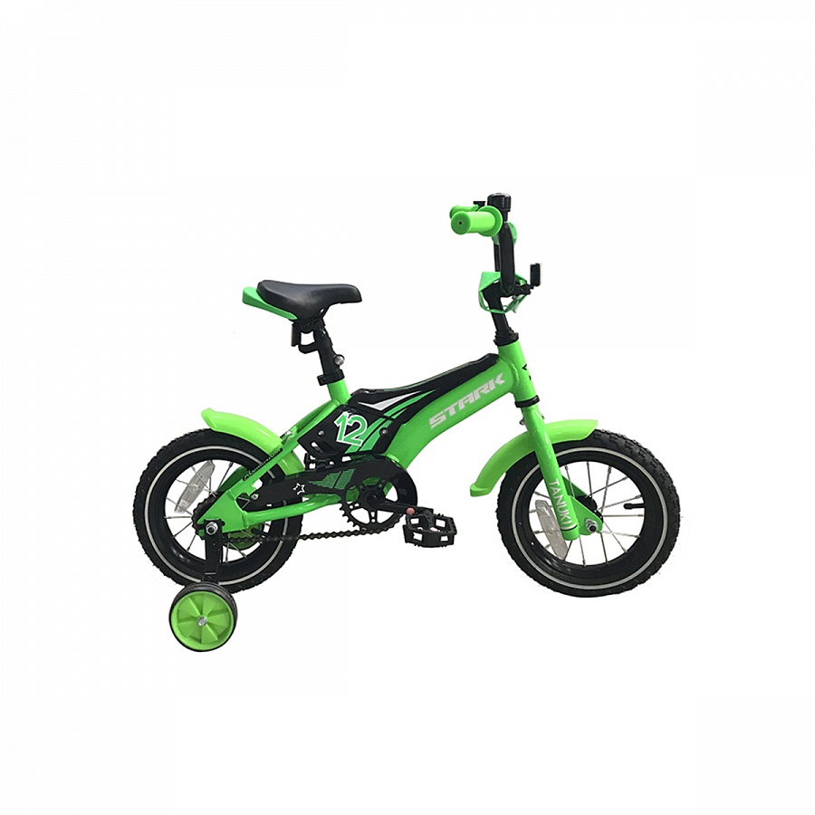 Велосипед Stark'18 Tanuki 12 Boy зелёный/чёрный/белый H000010908