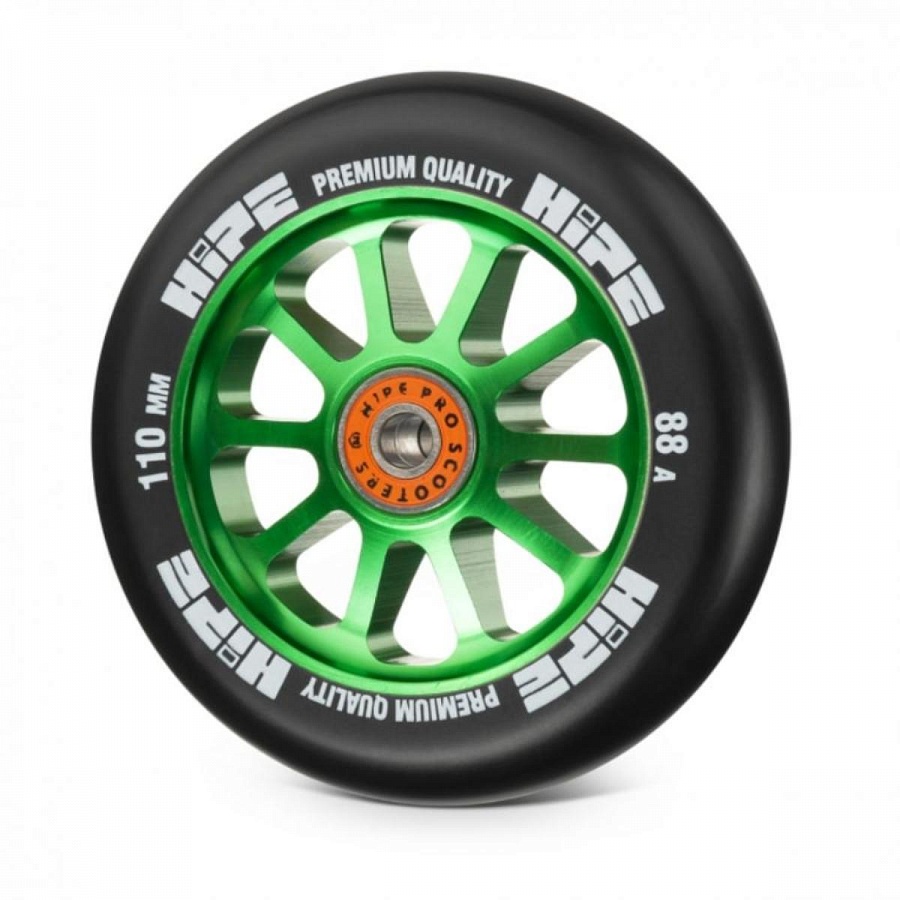 Колесо HIPE 10spoke 110mm green/black