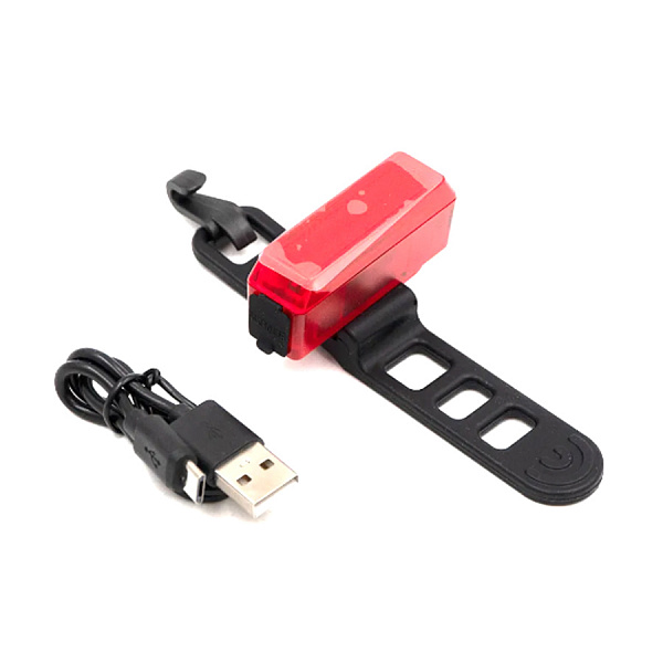 Фонарь передний GACIRON W11 15lm, диод-матрица,Li-аккум,USB,угол 300 град.красный