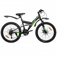 Велосипед 24" ACID F 440 D Black Flat/Neon Green 2026