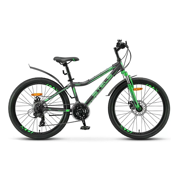 Велосипед Stels Navigator 24" 410 MD V010 Черный/Зеленый (LU091556)