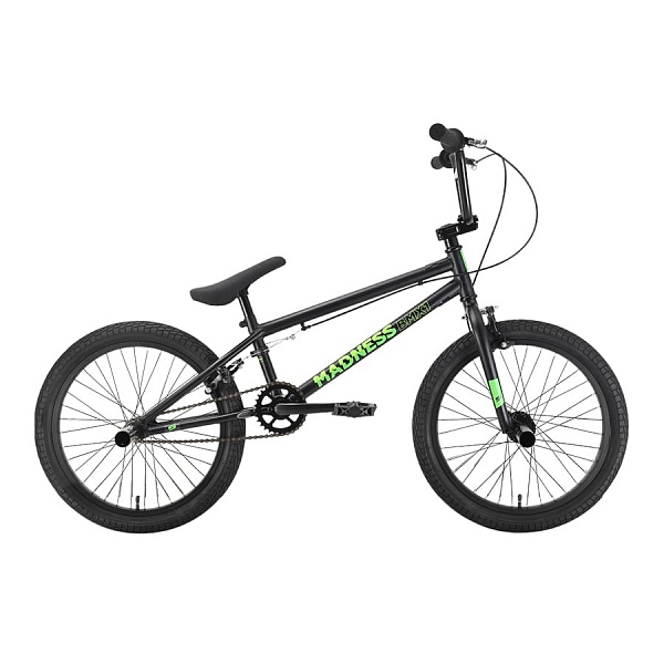 Велосипед Stark'22 Madness BMX 1 черный/зеленый HQ-0005140