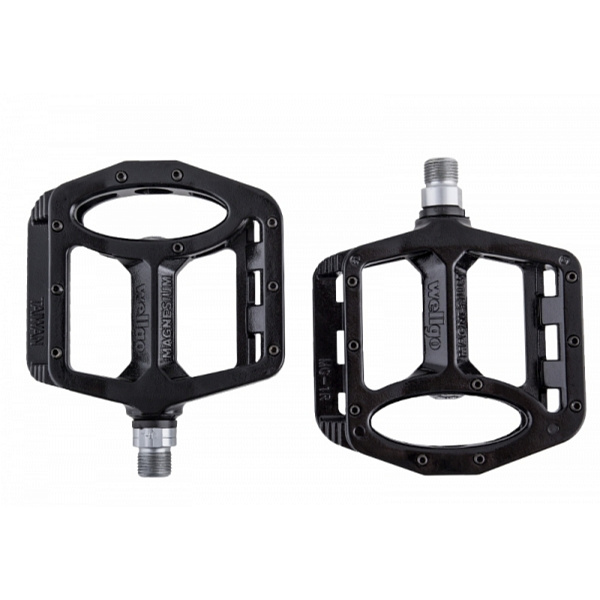 Педали вело MG-1 Wellgo магний 9/16" сменные шипы 18 шт BMX чёрный/36037