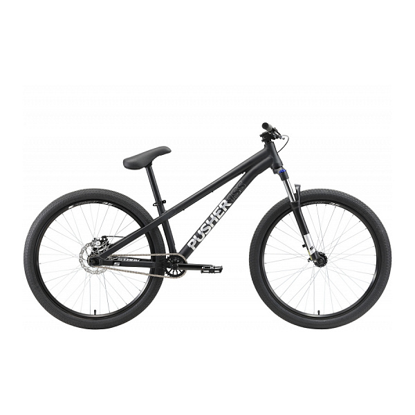 Велосипед Stark'22 Pusher-1 Single Speed черный/серый