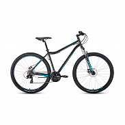 Велосипед 29" Forward Sporting 29 2.2 disc Черный/Бирюзовый 20-21 г