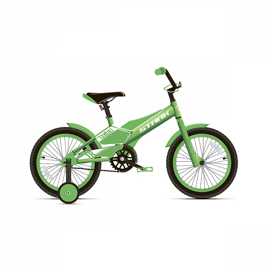 Велосипед Stark'20 Tanuki 18 Boy зелёный/белый H000015189