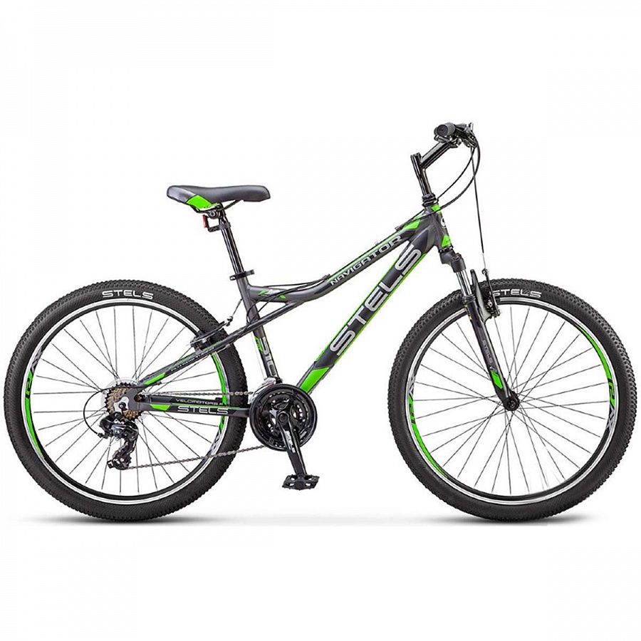 Велосипед Stels Navigator 610 V V040 Тёмно-серый/зелёный (LU092640)