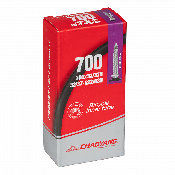 Велокамера 28" Chao Yang 700x33/37C F/V 60мм/650055