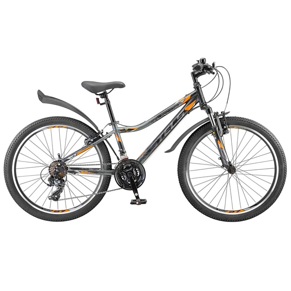 Велосипед Stels Turbo 24" 410 V Z010 Черный/Серый/Оранжевый (EP-00007530)