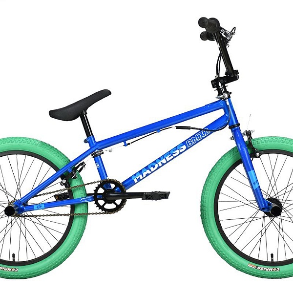 Велосипед Stark'23 Madness BMX 2 синий/белый/зеленый HQ-0013629