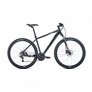 Велосипед 29" Forward Apache 29 3.2 disc AL Черный матовый/Серебро 20-21 г