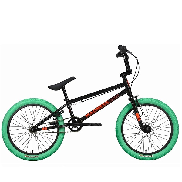 Велосипед Stark'22 Madness BMX 1 черный/красный/зеленый HQ-0014008