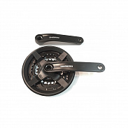 Шатуны Shimano Tourney FC-TY301 24/34/42Т 170 мм чёрные/580231